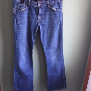 Levi’s super low rise flare jeans